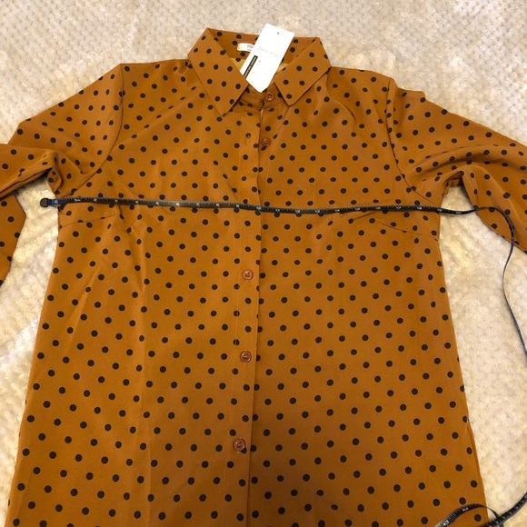 Pumpkin Spice Polka Dot Long Sleeve - Picture 3 of 7